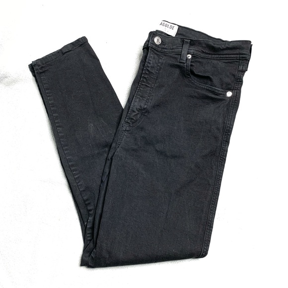 Agolde Denim - Agolde super high rise black skinny jeans size 31